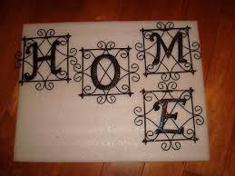 Hammered Wrought Iron Metal Letters