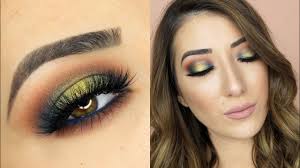 colorful halo smokey eye makeup