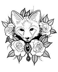 Here you can explore hq cute fox transparent illustrations, icons and clipart with filter setting like size, type, color etc. Cute Fox With Roses Foxes Adult Coloring Pages