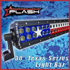 30 Texas Series Light Bar Dual Function Texas Flag Plashlights