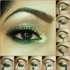 eye makeup tutorial glitter gold and