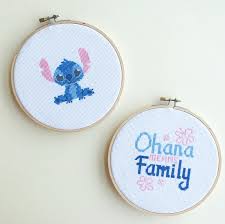 Lilo Stitch Cross Stitch Disney Family