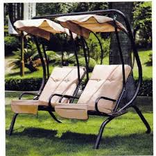 Three Seater Garden Patio Swing With Canopy