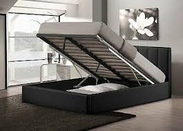 queen size bed frame with shoe storage