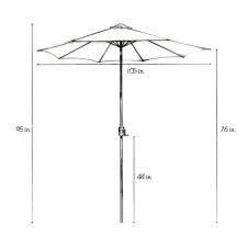 tilt round solar light patio umbrella