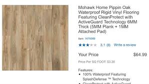 Mohawk Home Vinyl Flooring Plank
