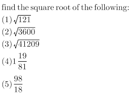 The Square Root Of Whole Numbers