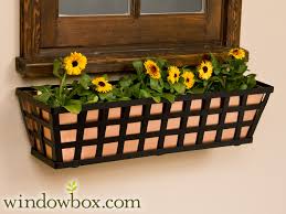 The surface of our pvc window boxes allows the paint to adhere to it unlike the surface of other polyethylene or vinyl window boxes on the market. 36 Inch Santiago Taperred Iron Window Box With Vinyl Liner Pots Planters Container Accessories Patio Lawn Garden Nisantasiortopedi Com