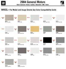 Gm Wheel Paint Codes Paint Codes