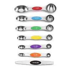 set of 7 mering spoons stainless