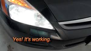 How To Replace The Headlight Bulb On A Honda Accord 2007 Low Beam