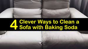 to clean a sofa with baking soda