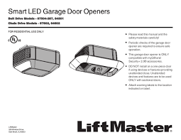 user manual liftmaster 87504 267