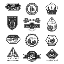Landscape Design Company Vector Icons