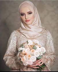 Хиджаб на свадьбу невесте - 75 фото