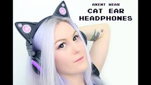 review axentwear cat ear headphones