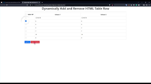 remove html table rows using jquery