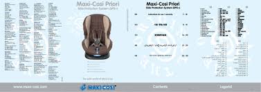 Maxi Cosi Priori Sps User Manual