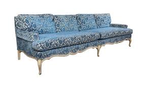 Blue Velvet Fl Day Sofa Couch 98