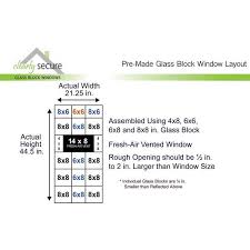 Vented Glass Block Window 2246vdc