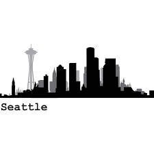 Seattle Cityscape Wall Decal