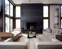 Steel Fireplace Surround Living Room