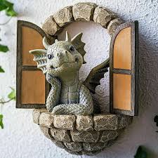 Garden Dragon Statues Outdoor Decor