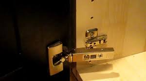 Door less than 40 inches tall (and under 11lbs) will only require two hinges. Ikea Integral Kitchen Cabinet Door Hinge How To Clip And Unclip And Install Youtube