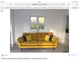 velvet sofa from dfsgood for family