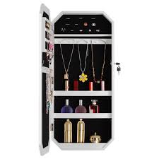 Mdf Full Mirror Jewelry Storage Cabinet
