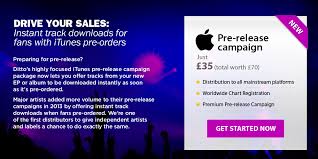 Digital Distributor Ditto Music Have An Itunes Pre Release