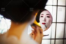 geisha makeup stock photos offset