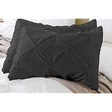 pinch pleated standard pillow shams set