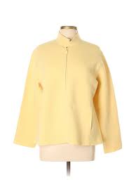 Details About Eileen Fisher Women Yellow Wool Coat Lg Petite