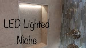 How To Make A Lighted Led Tile Niche Youtube