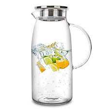 60 Ounces Glass Pitcher With Lid Hot