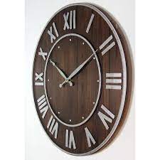 Dark Brown Wall Clock 14575db