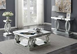 glam square mirrored coffee table hot