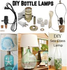 diy bottle lamps with lamp kits