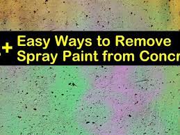 remove spray paint from concrete
