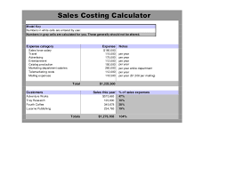 Sales Costing Calculator