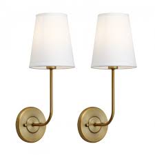 2 Pack Fabric Wall Sconce Vintage Wall