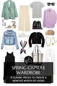 spring capsule wardrobe how to create