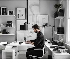 5 white and black home office ideas to