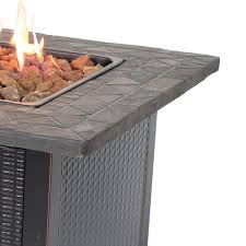 Lp Gas Outdoor Fire Pit With Resin