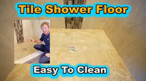shower floor tile easiest to clean