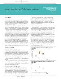 PDF) Linear Momentum and Performance Indicators