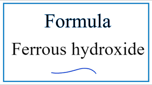 formula for ferrous hydroxide