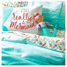 mermaid crib bedding target off 78