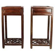 Chinese Side Tables With Drawer In